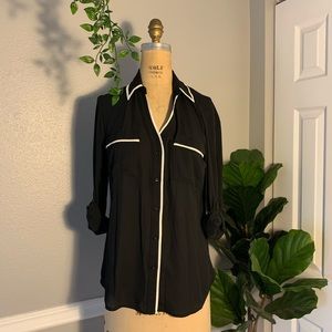 Candie’s Long Sleeve Button-Up Top